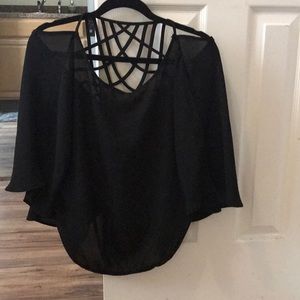 Black long sleeve blouse